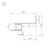 Алюминиевый профиль Arlight СEIL-S18-SHADOW-SIDE-3000 WHITE 050501