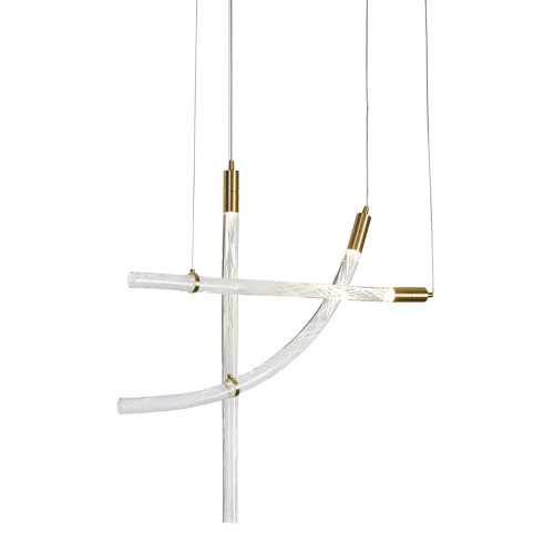 Подвесной светильник Delight Collection OD2412 OD2412-3 gold/clear Подвесной светильник Delight Collection OD2412 OD2412-3 gold/clear