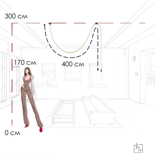 Потолочный светильник Loft IT Thread 10388A Black