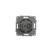 Розетка с крышкой и заземлением ELBI Zena Vega 609-011000-218