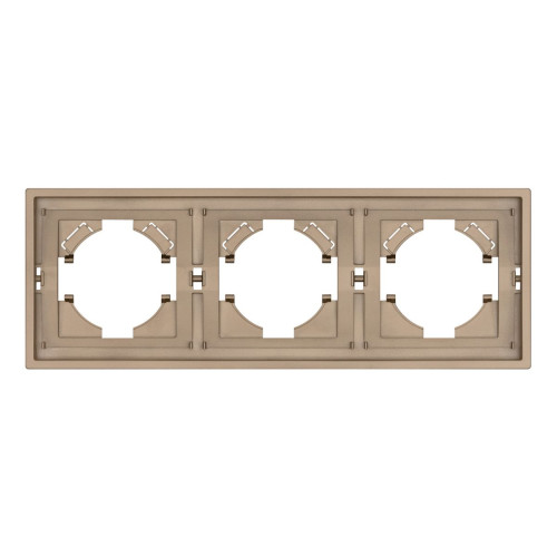 Рамка пластиковая на 3 поста Arlight FRM-TENDO-PL-3-GD 053846
