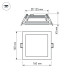Встраиваемый светодиодный светильник Arlight LT-S160x160WH 12W Warm White 015562