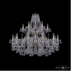 Подвесная люстра Bohemia Ivele Crystal 1409/12+6/360/2d G