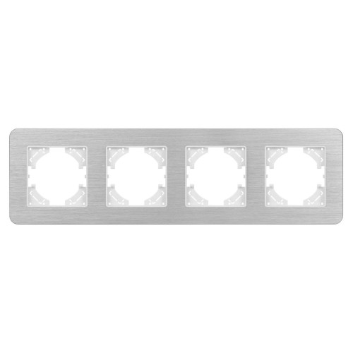 Рамка на 4 поста алюминиевая Arlight FRM-AKIRY-AL-4-SR 049731