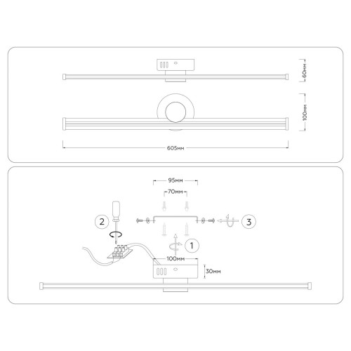 Настенный светильник Ambrella Light Comfort LineTech FL6104