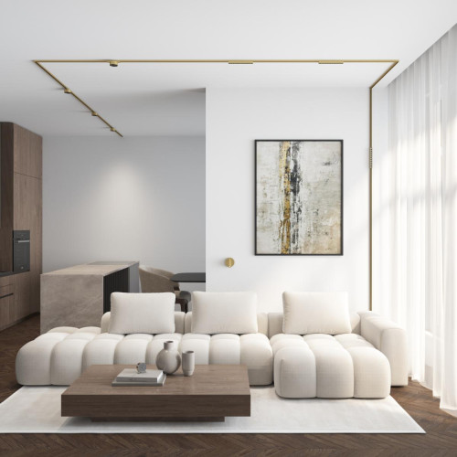 Трековый однофазный светильник Denkirs Shine grill DK5772-SB