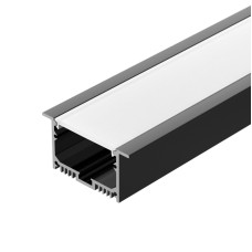 Алюминиевый профиль Arlight с экраном SL-LINIA62-F-2500 BLACK+OPAL 036307