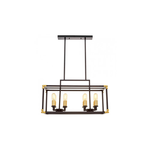 Подвесная люстра Lumina Deco Waldorf LDP 1140-8 BK+MD
