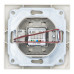 Розетка компьютерная RJ45 скрытой установки IP20,слоновая кость 