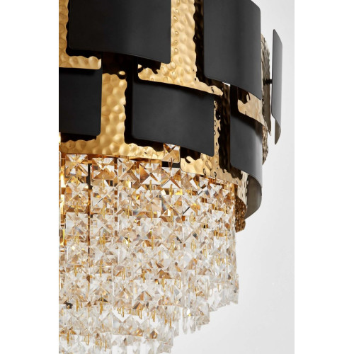 Подвесная люстра Lumina Deco LDP 7045-600 BK+GD