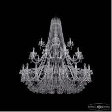 Подвесная люстра Bohemia Ivele Crystal 1409/20+10+5/530/3d Ni