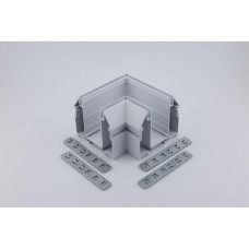 Соединитель магнитного шинопровода угловой плоский для натяжного потолка Aployt Magnetic track 220 APL.0284.10.04