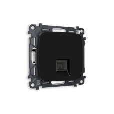 Комплект механизма компьютерной розетки RJ-45(8P8C) CAT6 со шторкой Ambrella Volt Omega MO812010