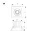 Встраиваемый светильник Arlight MS-VORTEX-BUILT-S90x90-12W Day4000 (WH-WH, 40 deg, 230V) 057915