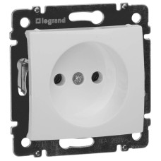 Розетка 2К Legrand Valena 16A 250V б/з винтовой зажим белая 774416