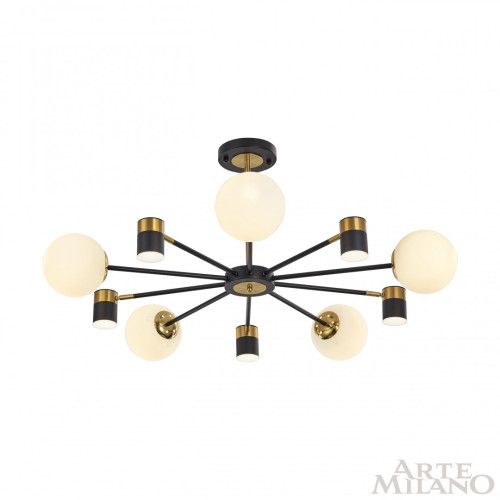 Люстра на штанге Arte Milano Ferrara 274802/10 BK/GD