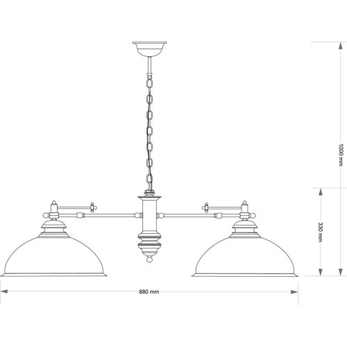 Подвесная люстра Kutek Lido LID-ZW-2 (P) GR