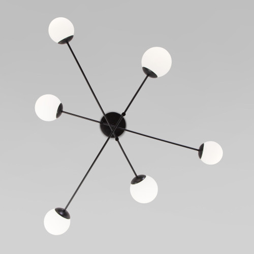 Потолочная люстра Eurosvet Netz 30181/6 черный Smart a062214
