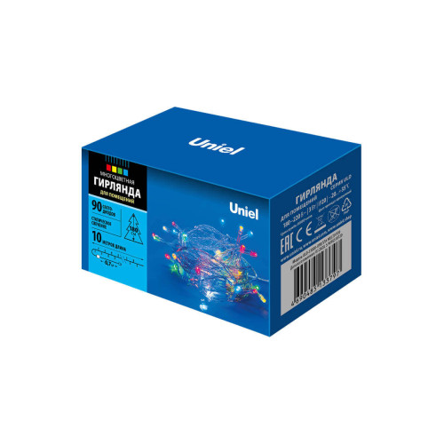 Светодиодная гирлянда (UL-00007179) Uniel 220V разноцветный ULD-S1000-090/STA Multi IP20