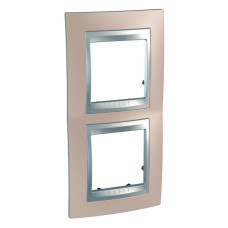 Рамка 2-постовая вертикальная Schneider Electric Unica Top MGU66.004V.096