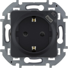 Розетка с/з с USB тип C со шторками Legrand Inspiria 673773