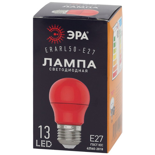 Лампа светодиодная Эра E27 3W 3000K ERARL50-E27 Б0049580
