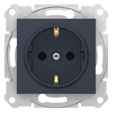 Розетка Schneider Electric Sedna с з/к со шторками 16A 250V SDN3001770