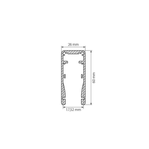 Профиль Arlight ALU-HANDRAIL-2000 FOR GLASS 17.5 015477