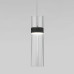 Подвесной светильник Eurosvet Lumen 50244/1 LED черный/прозрачный a061288
