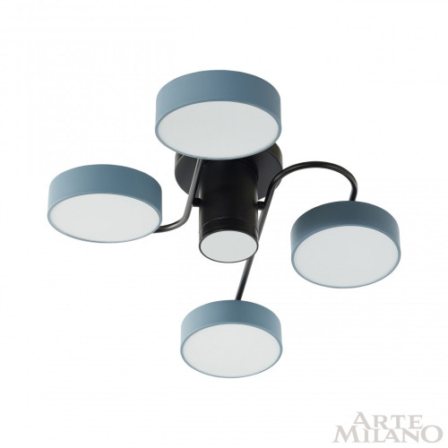 Потолочная люстра Arte Milano Ferrara 253039/4+1 Bk/Gr