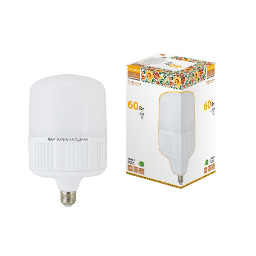 Лампа светодиодная TDM Electric Народная E27 60W 4000K матовая SQ0340-1583