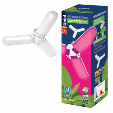 Лампа светодиодная для растений (UL-00007407) Uniel E27 24W матовая LED-P65-24W/SPSB/E27/FR/P3 PLP32WH
