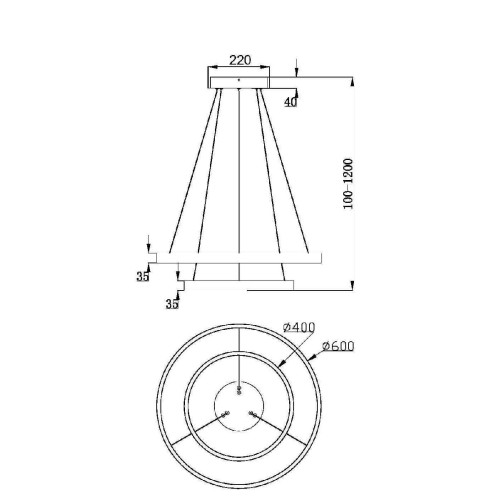 Подвесной светильник Maytoni Rim MOD058PL-L55BSK