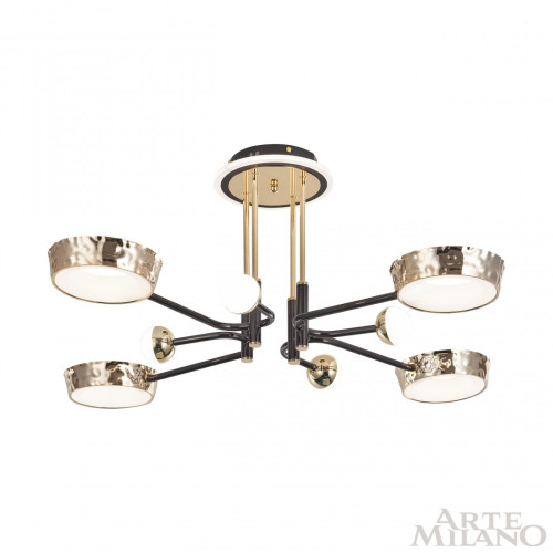 Потолочная люстра Arte Milano Ferrara 273210/8 BK/GD