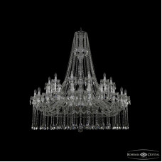 Подвесная люстра Bohemia Ivele Crystal 1413/24+12/530/h-160 Ni