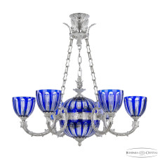 Подвесная люстра Bohemia Ivele Crystal Florence 71009P/6/210 NW P1 U Clear-Blue/H-1H Y8 FA2S