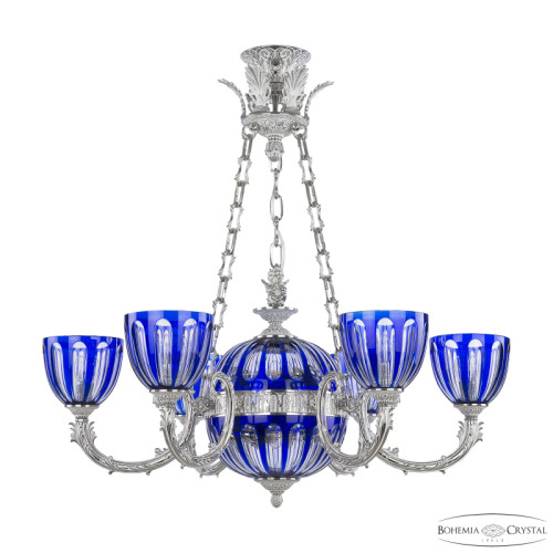Подвесная люстра Bohemia Ivele Crystal Florence 71009P/6/210 NW P1 U Clear-Blue/H-1H Y8 FA2S