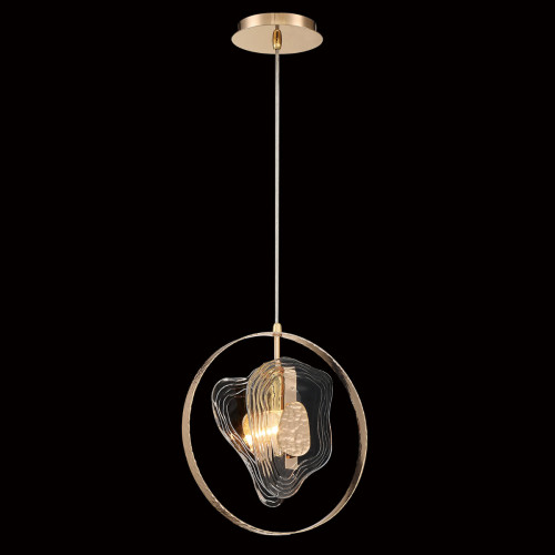 Подвесной светильник DeLight Collection Cowley P60669-1 gold/clear Подвесной светильник DeLight Collection Cowley P60669-1 gold/clear