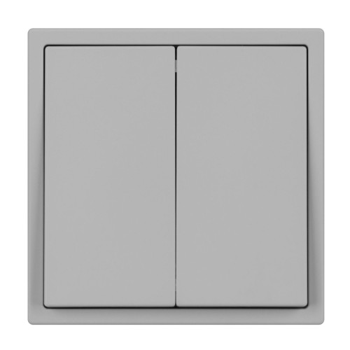 Механизм выключателя двухклавишный перекрёстный Arlight SWT-NOBE-MKX2-SFPL-IS (230V, 10A) (Никель) 061794