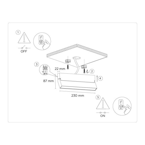 Настенно-потолочный светильник Ambrella Light Move TA1821