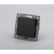 Механизм выключателя одноклавишный непроходной Arlight SWT-MK01-PL-BK-V (250V, 10A) 049868
