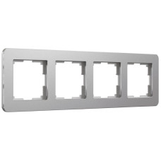 Рамка на 4 поста Werkel Platinum алюминий 4690389184505 W0042606
