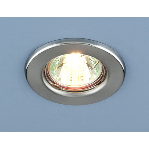 Встраиваемый светильник Elektrostandard 9210 MR16 SCH хром сатинированный 4690389055607 Встраиваемый светильник Elektrostandard 9210 MR16 SCH хром сатинированный 4690389055607