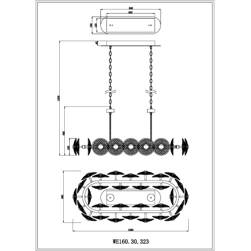 Подвесная люстра Wertmark Pamela WE160.30.323