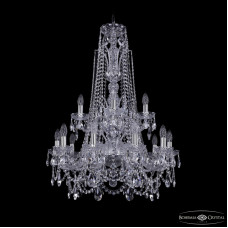 Подвесная люстра Bohemia Ivele Crystal 1411/10+5/240/XL-94/2d Ni