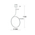 Подвесная люстра Italline IT013-6025 white 3000K