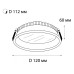 Встраиваемый светильник Italline IT06-6012 white 3000K