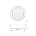 Фильтр сетчатый с посадочным кольцом Arlight LGD-HONEYCOMB-RING-R85 (WH) 046765