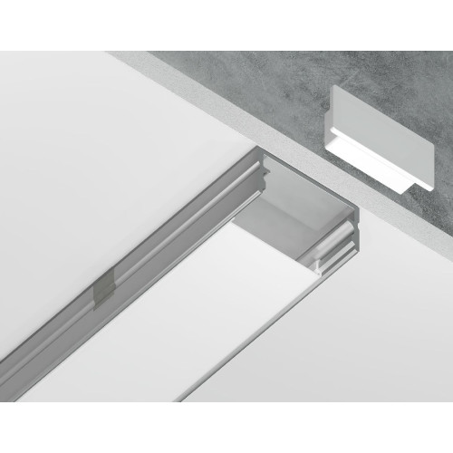 Алюминиевый накладной профиль Ambrella Light Alum Profile GP2001AL