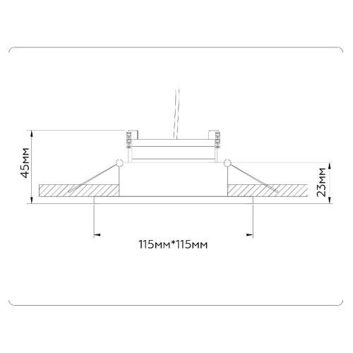 Встраиваемый светильник Ambrella Light GX Standard Tech Techno Spot TN51915